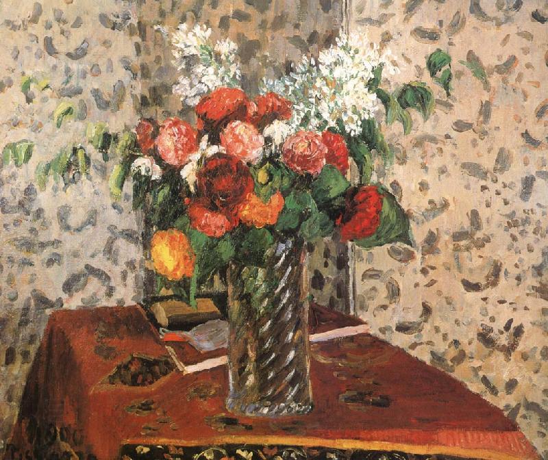 Camille Pissarro Table flowers